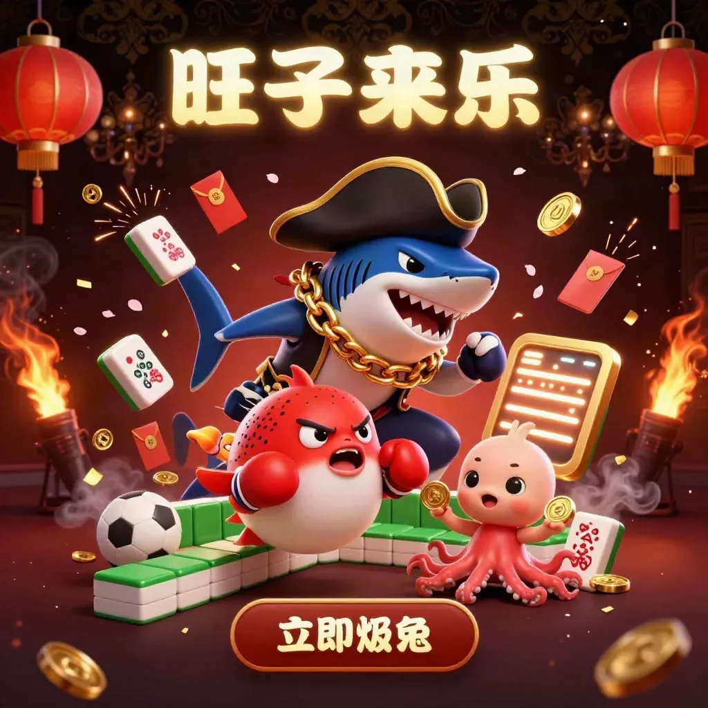 Pirate shark, boxing pufferfish, and coin-juggling octopus amid gold casino magic and sports props.